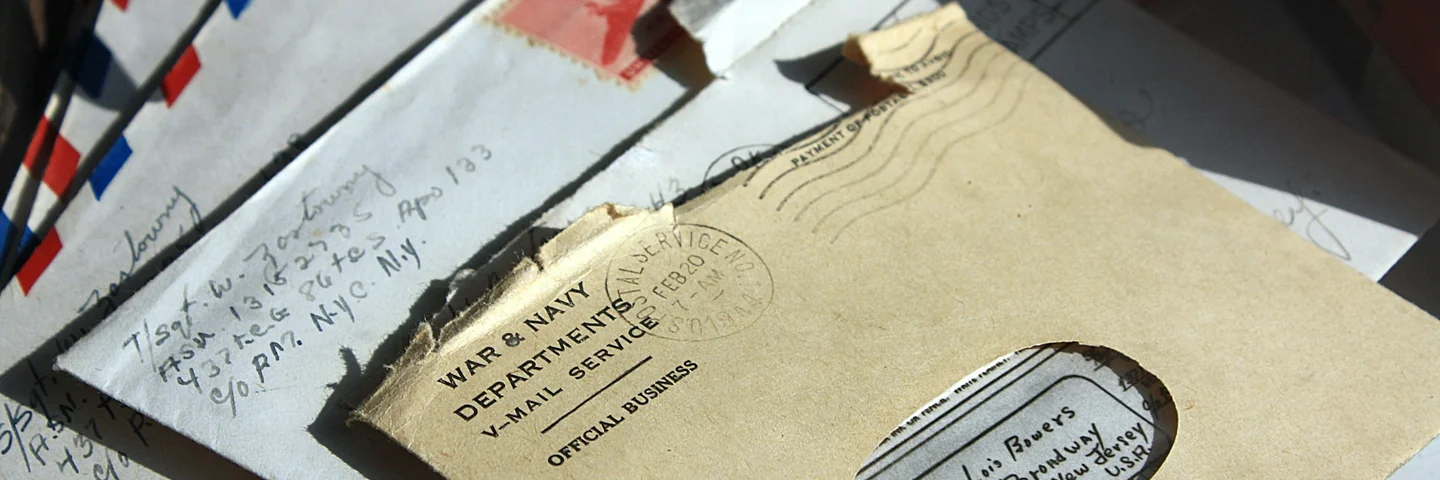 Opened paper envelopes